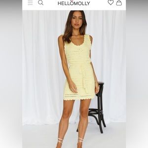 Hello Molly Parked dress light yellow